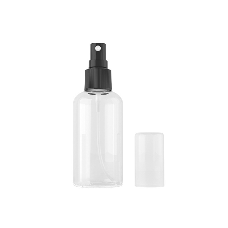 [In stock]75ml transparent round shoulder full cover spray bottle,hot selling product