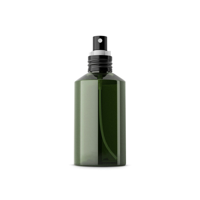 [In stock]50ml-200ml dark green oblique shoulder aluminum oxide spray head plastic spray bottle，best recommendation