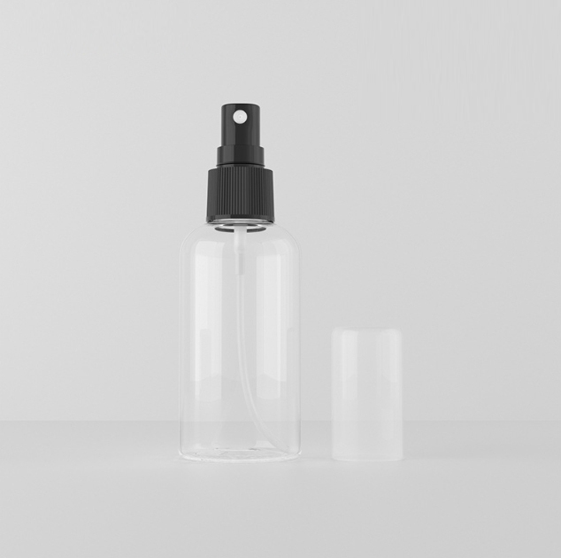 [In stock]75ml transparent round shoulder full cover spray bottle,hot selling product