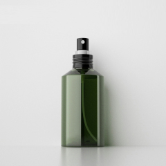 [In stock]50ml-200ml dark green oblique shoulder aluminum oxide spray head plastic spray bottle，best recommendation