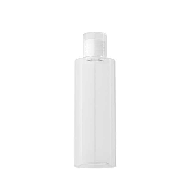 [In stock]100-500ML flat shoulder cover bottle, PET plastic bottle, flip cover inner plug cosmetics packaging bottle,hot selling product