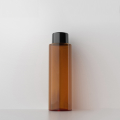 [In stock]250ml flat shoulder double cover bottle lotion bottle PET plastic bottle,the treasure of the shop