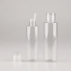 [In stock]100-500ML flat shoulder cover bottle, PET plastic bottle, flip cover inner plug cosmetics packaging bottle,hot selling product