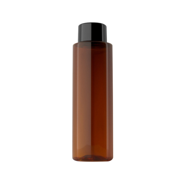 [In stock]250ml flat shoulder double cover bottle lotion bottle PET plastic bottle,the treasure of the shop