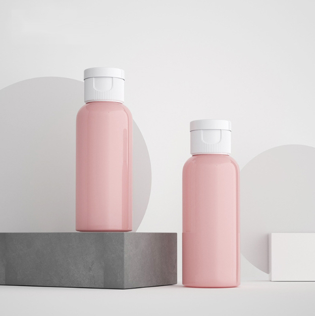 [In stock]50ml round shoulder flip cap bottle, PET plastic bottle,hot selling product