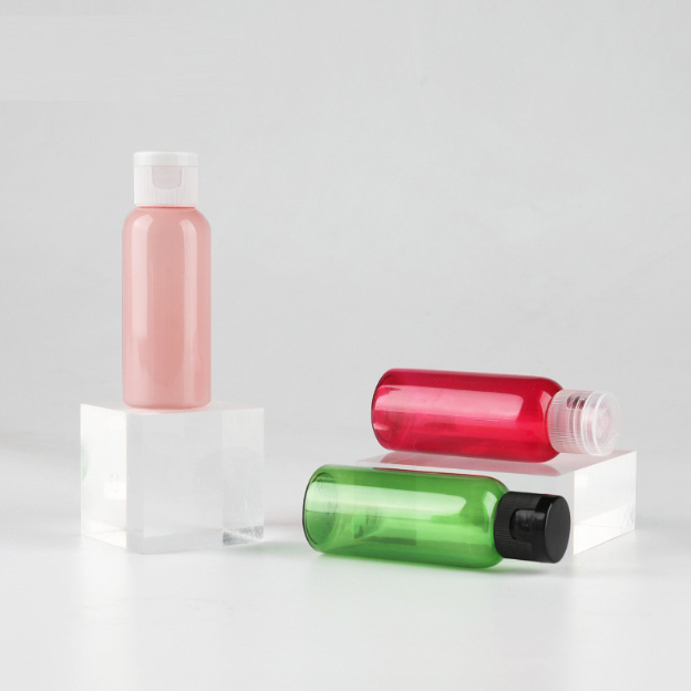 [In stock]50ml round shoulder flip cap bottle, PET plastic bottle,hot selling product