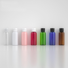 [In stock]50ml round shoulder flip cap bottle, PET plastic bottle,hot selling product