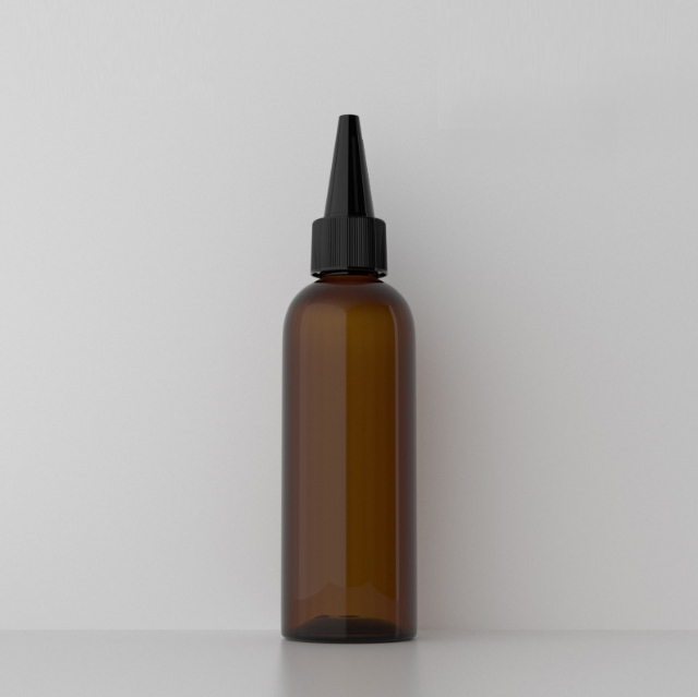 [In stock]100ml round shoulder pointed mouth bottle painted pigment PET plastic bottle,hot selling product