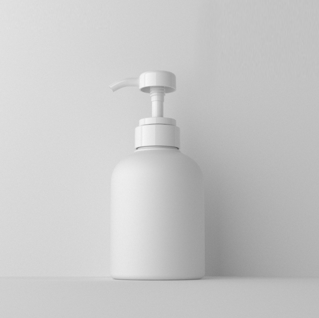 [In stock]300ML double layer round shoulder lotion bottle plastic bottle, best recommendation