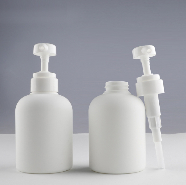 [In stock]300ML double layer round shoulder lotion bottle plastic bottle, best recommendation