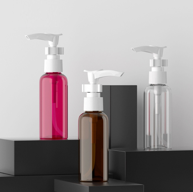 [In stock]50ml round shoulder socket pump lotion bottle, long mouth press bottle clip pump bottle，hot selling product