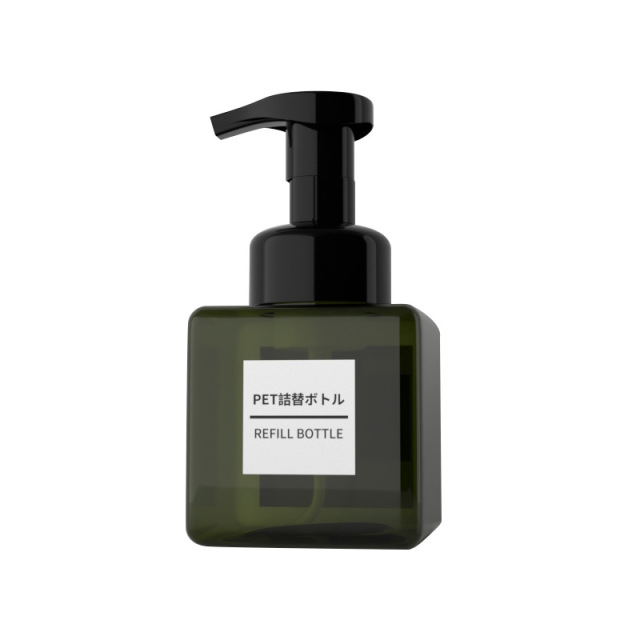 [In stock]250ml square bottle push type mousse foaming bottle,best recommendation