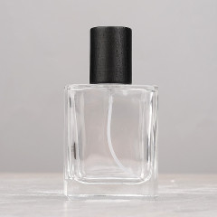 [In stock]30/50ML perfume bottle square glass spray bottle walnut，the treasure of the shop