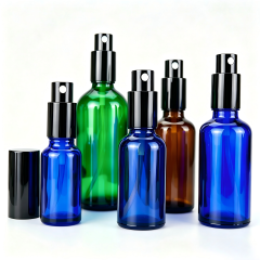 5ml/10ml/15ml/20ml/30ml/50ml/100ml Glass Spray Bottles with Fine Mist Sprayer, Refillable Cosmetic Containers for Perfume, Toner, Essential Oils, Lotion, Travel Liquid Dispenser Bottles
