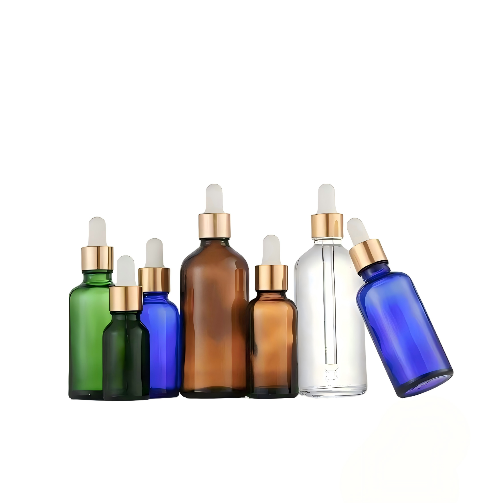 5ml 10ml 15ml 20ml 30ml 50ml 100ml Glass Dropper Bottle, Amber Blue Green Clear Empty Essential Oil Bottle, UV Protection Leakproof Bottle for Perfume, Cosmetics, Aromatherapy