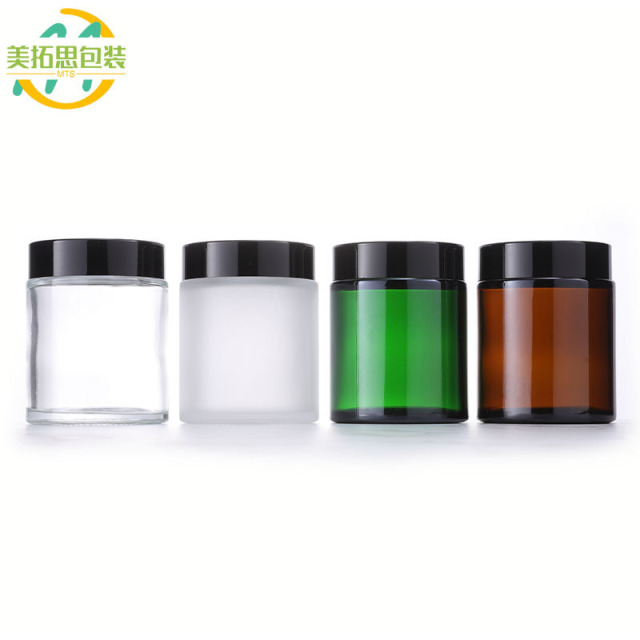 100g Cream Jar - Amber, Transparent, Green, Blue Face Cream Jar - Lotion Mask Container - Glass Refillable Bottle
