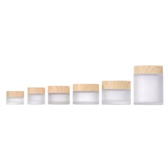30g Wood Grain Lid Cream Bottle 15g Eye Cream Face Cream Bottle 5g10g50g100g Mask Jar Glass Refill Bottle