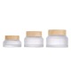 30g Wood Grain Lid Cream Jar 15g Slanted Shoulder Eye Cream Face Cream Jar 50g Mask Jar Glass Dispensing Bottle Water Transfer Printing
