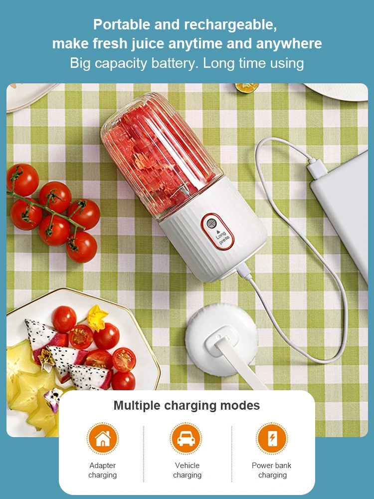 300ml Portable USB Rechargeable Blender - OEM/ODM Available