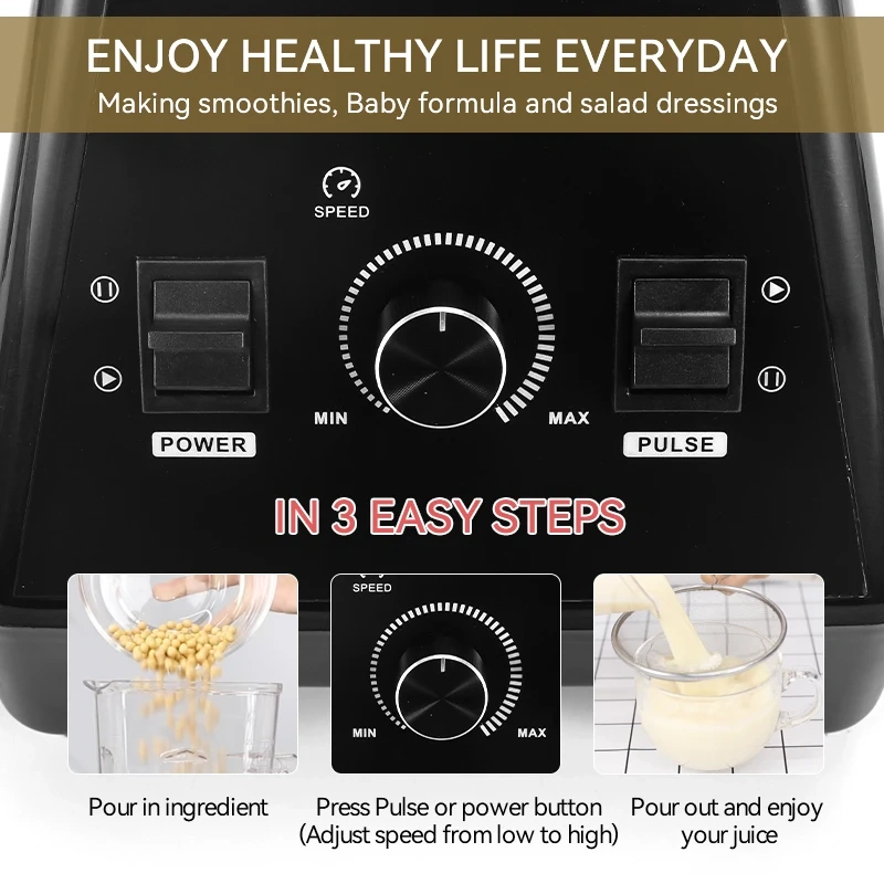 Customized Countertop Blender - Ice Crush & Smoothie Maker