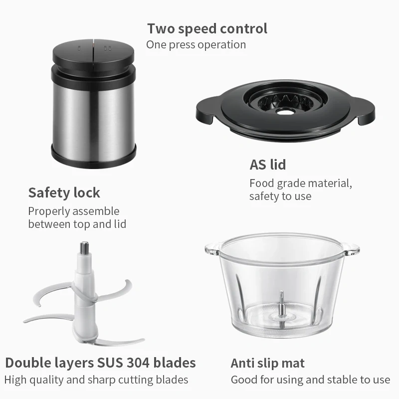 New Electric Food Processor for Wholesale and Customization