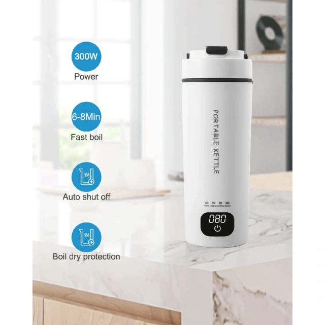 450ML Digital Portable Tea Kettle - Factory Supply