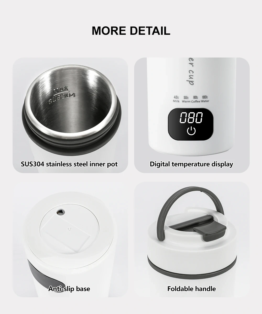 450ML Digital Portable Tea Kettle - Factory Supply