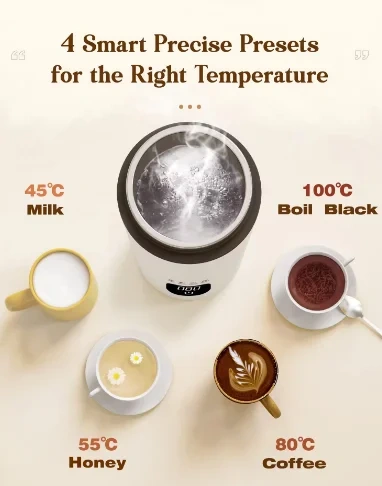 450ML Digital Portable Tea Kettle - Factory Supply