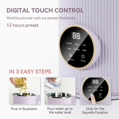 OEM 1000ML Nut & Soy Milk Maker - Automatic Touch Control with Presets