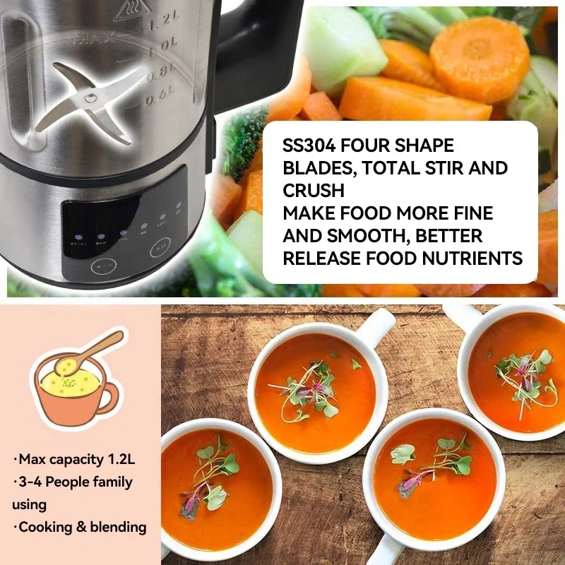 1200ML Multifunctional Blender & Soy Milk Maker - Custom Logo