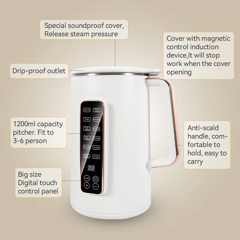 Customize 1.2L Multifunction Blender for Milkshakes, Baby Food & More