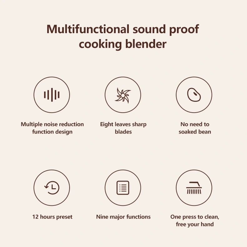 1500ml Multifunctional Hot & Cold Blender with Logo Customization