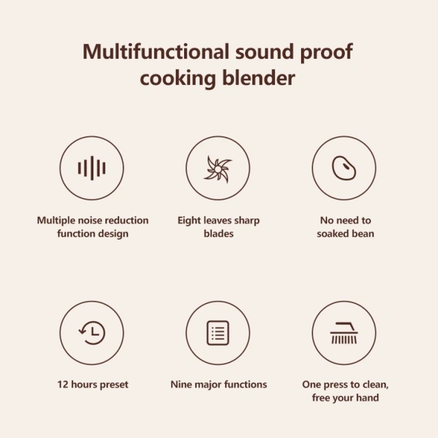 1500ml Multifunctional Hot & Cold Blender with Logo Customization