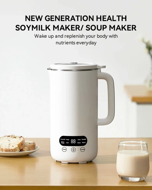Customized 1000ML Electric Soymilk Maker - Stainless Steel Jar