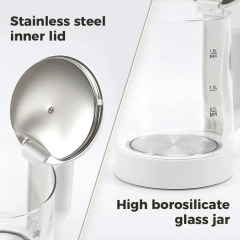 1.5L Water Heater Electric Glass Kettle for Home / office /hotel