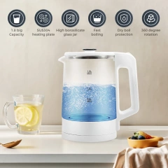 1.5L Water Heater Electric Glass Kettle for Home / office /hotel
