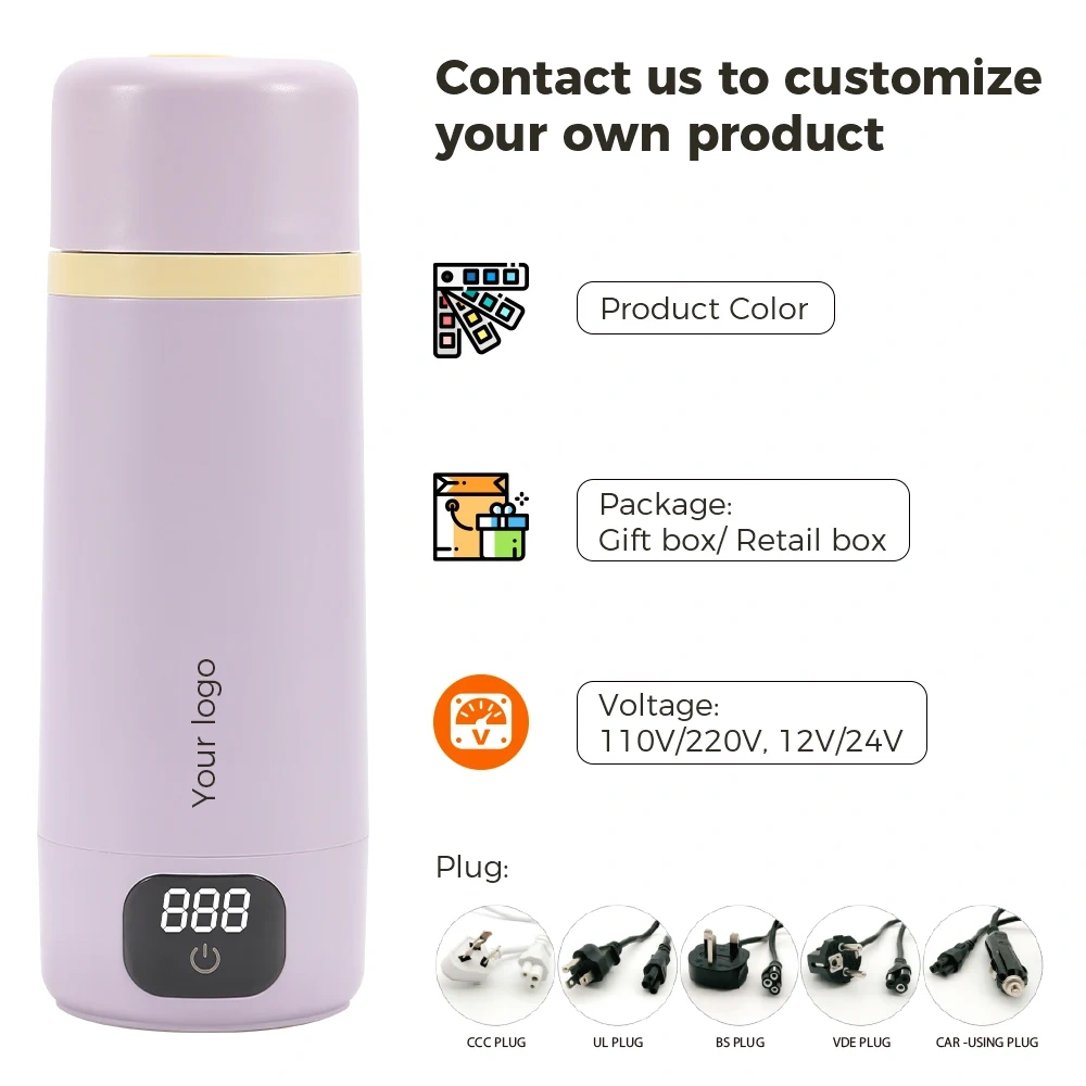 Digital Electric Kettle Fast Boiling Portable Kettle Travel Size