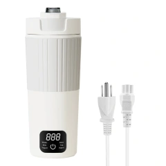 Temperature Control 600ml Portable Travel kettle Electric Heating Cup