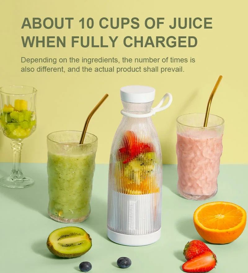 300ML Electric Mini Blender Small Size Rechargeable Portable Blender