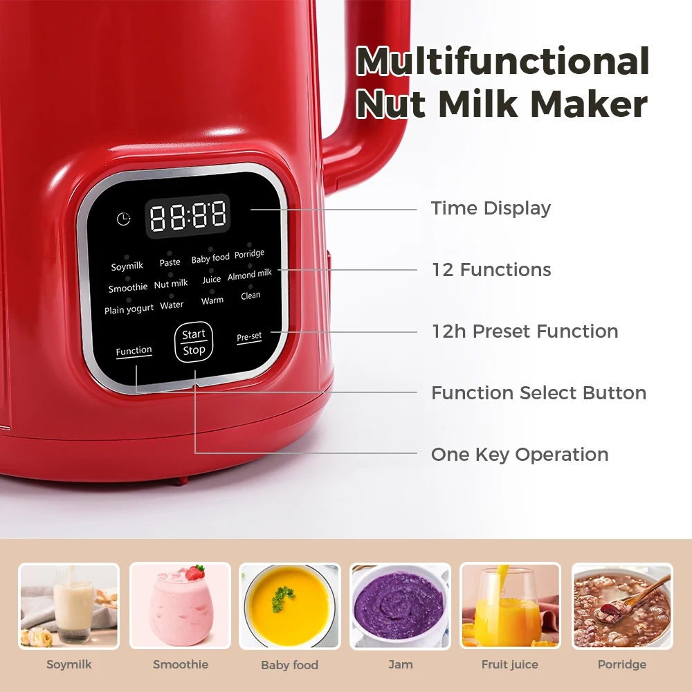 Plant Milk Maker Machine Nut milk Cooking blender Soy Milk Maker