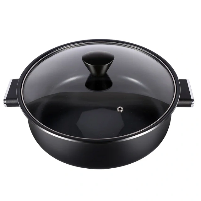 4L Detachable Hot Pot Round Nonstick Cooker Electric Skillets