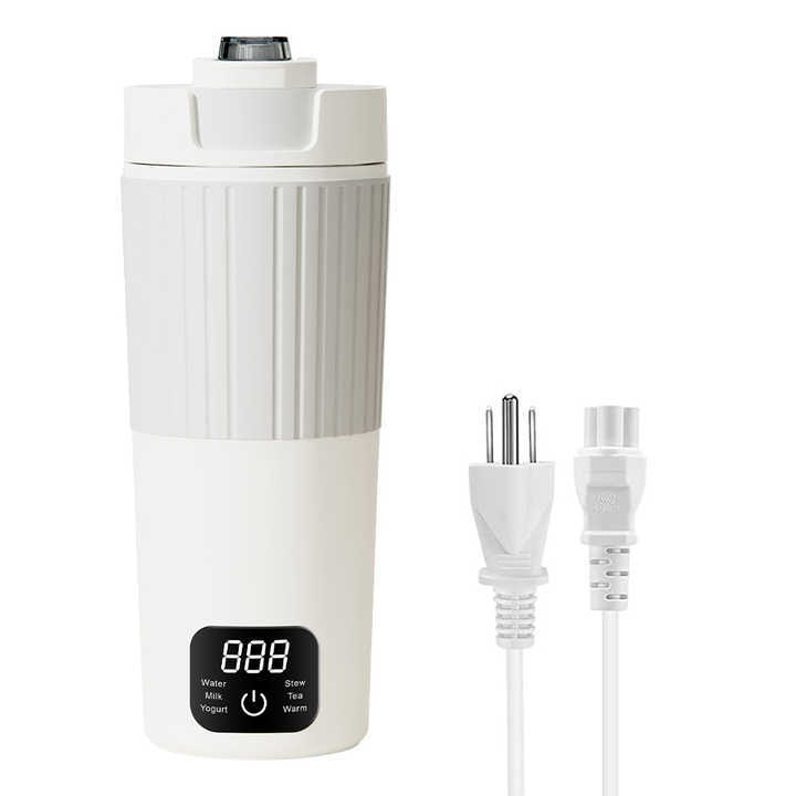 Temperature Control 600ml Portable Travel kettle Electric Heating Cup