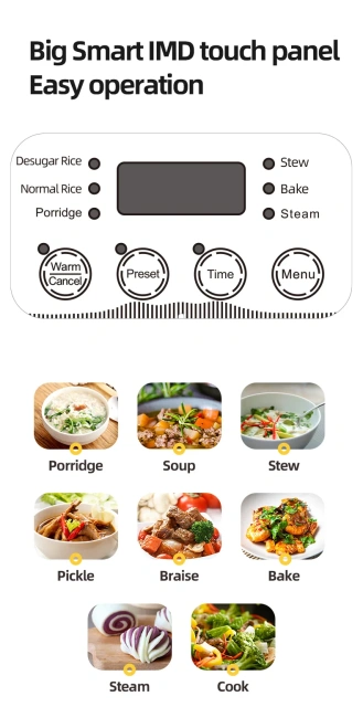 Smart Electric Rice Cooker Non-Stick 3L / 5L Multifunctional Cooker