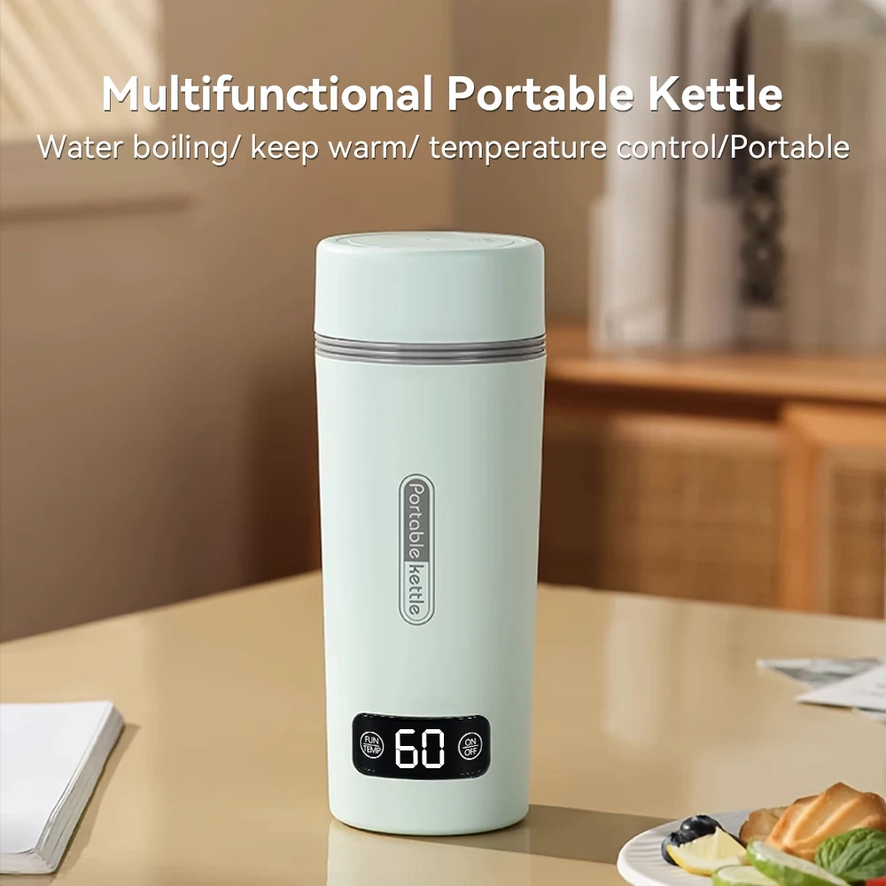 350ML Smart Portable Instant Kettle Heating Water Boiler Bottle