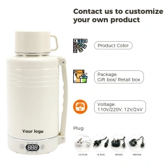 Digital Portable Travel Kettle Fast Heating Water Boiler Portable Teapot