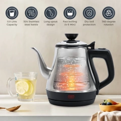 Stainless Steel Electric Water Kettle Fast Boil  Coffee&Tea Pot