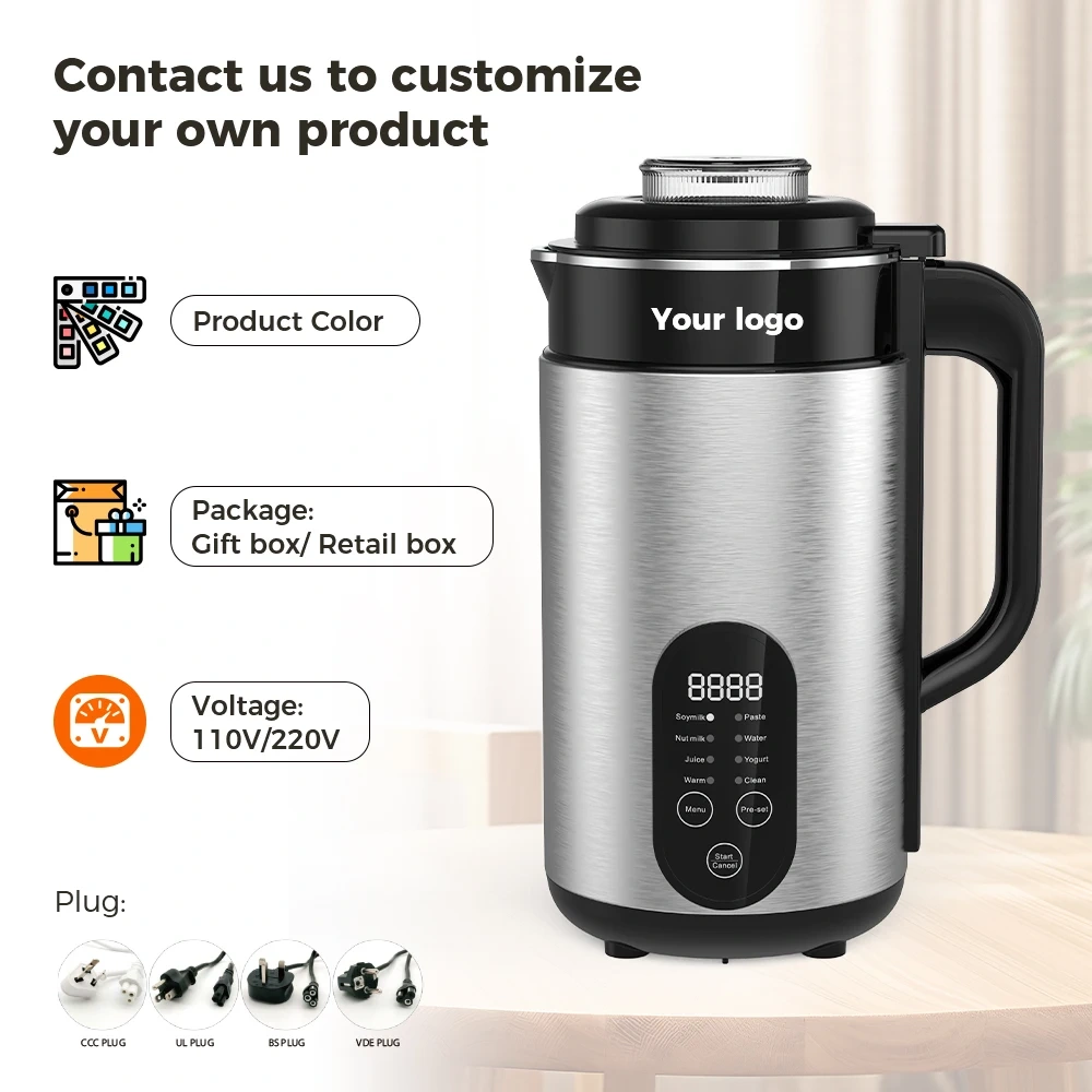 Nut Milk Maker Stainless Steel Soybean Milk Maker for Paste Soybean Milk