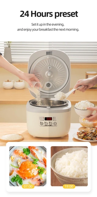 Smart Electric Rice Cooker Non-Stick 3L / 5L Multifunctional Cooker
