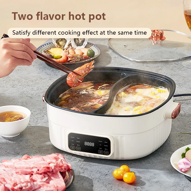 Electric Hot Pot with Semi-Separate Bowls Yuan Yang Hot Pot