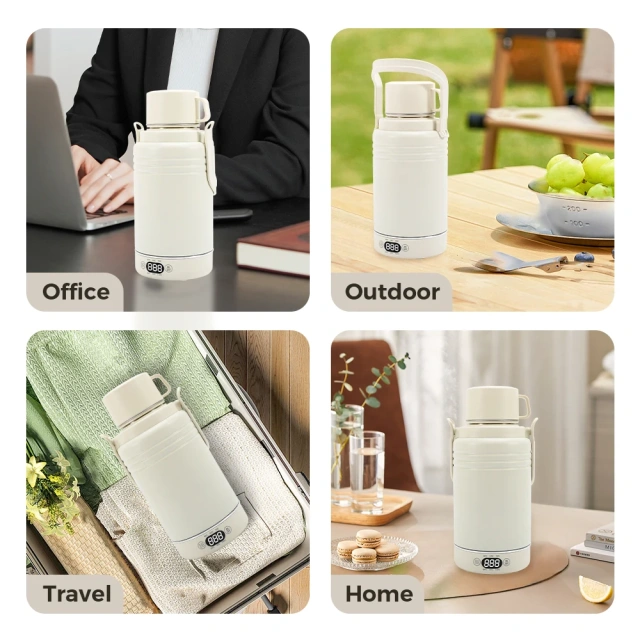 Temperature Control Kettle Travel Boiler 1.2L Water Kettle Portable